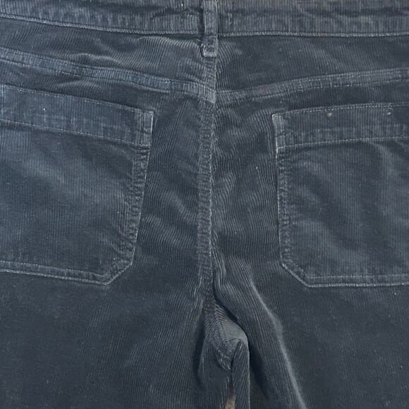 Anthropolgie Pilcro black front & back patch pockets corduroy wide leg pants 31 - Picture 3 of 8